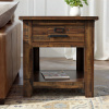 Hardwood Craftsman Mission Rustic Side End Table